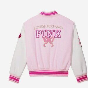 Victoria’s Secret PINK x LoveShackFancy Reissued Boyfriend Varsity Jacket